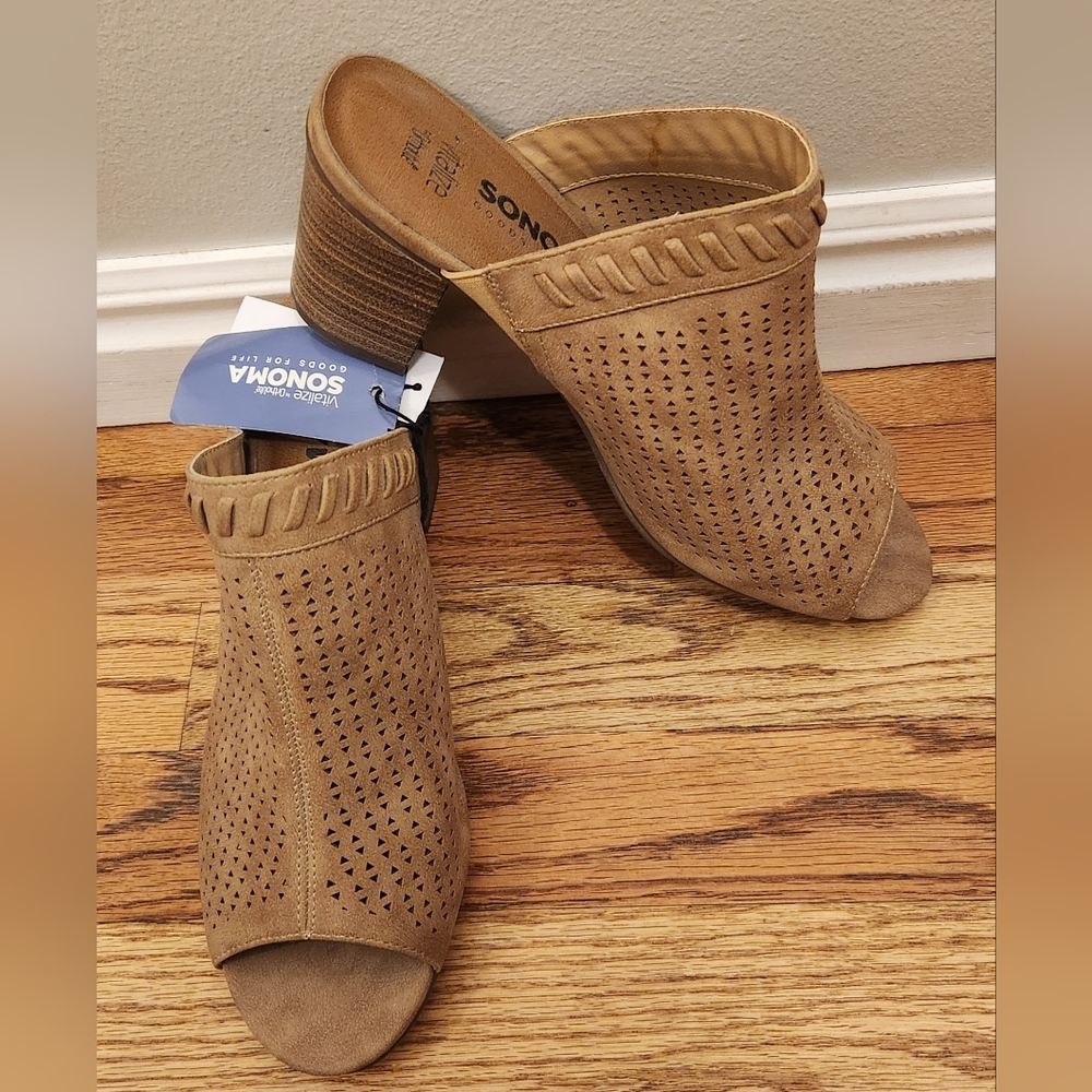 Vitalize Ortholite Sonoma Good for Life Heeled Sandals 9 Wide
